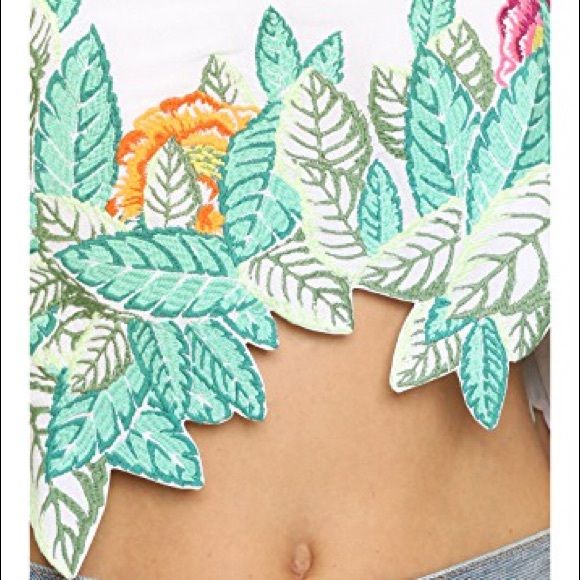 NWT Mara Hoffman embroidered crop top - Picture 2 of 3